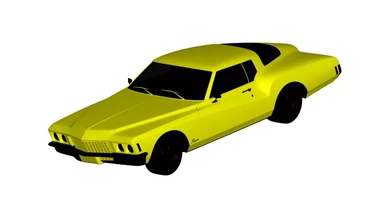 Buick riviera 1971 3d impression modèle trio 3d print model - Mito3D
