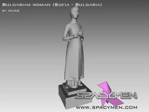 bulgarisch Frau Sofia Bulgarien 3d Drucken Modell dreiding 3d print model - Mito3D