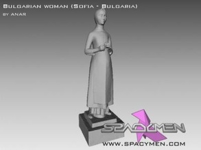 bulgarisch Frau Sofia Bulgarien Kunst Skulptur 3d print model - Mito3D