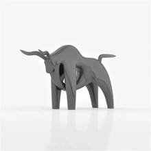 Toro deco 3d stampa modello treding latte animale stella mammifero animali maya maschio domestico 3dprint printing mucca poli 3d print model - Mito3D