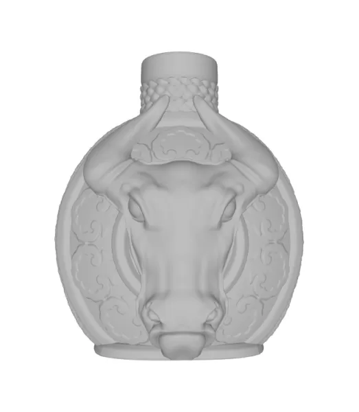 bull flask 3d printing model - threeding 3D print model - Mito3D