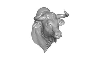 bull head 3d printing model - threeding 3d print model - Mito3D