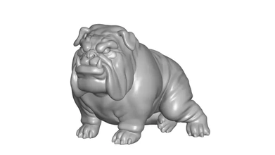 Bulldogge 3d Modell Drucken dreiding 3d print model - Mito3D
