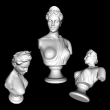 buste antique femme 3d impression modèle trio 3d print model - Mito3D
