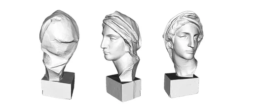 busto Virgen 3d impresión modelo trío 3d print model - Mito3D