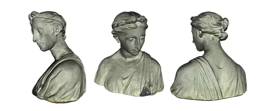 busto mujer 3d impresión modelo trío 3d print model - Mito3D