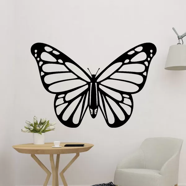 borboleta 2d decoração 3d impressão modelo trio arte voar natureza brinquedo árvore asa asas vôo inseto floresta lindo sinais lagarta arbusto SVG logotipos 3D print model - Mito3D