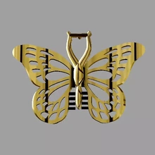 butterfly 3d printing model - threeding pendant jewellery zlatnictvi-aa 3d print model - Mito3D