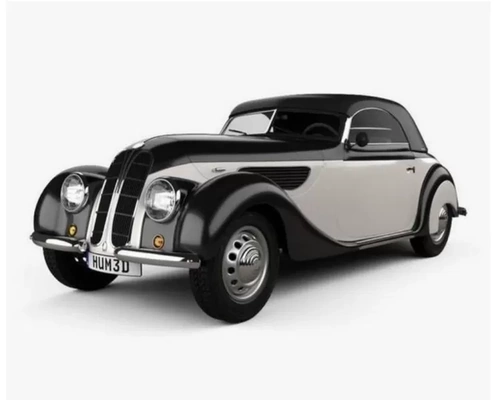 bwm 327 cabriolé 1937 3d impresión modelo trío etiquetas transporte clásico retro coches cupé 3d print model - Mito3D