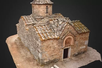 byzantine church 3d printing model - threeding antiques greece world heritage 3d print model - Mito3D