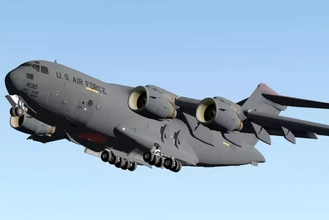 c17 Globemaster 3d impressão modelo trio 3d print model - Mito3D