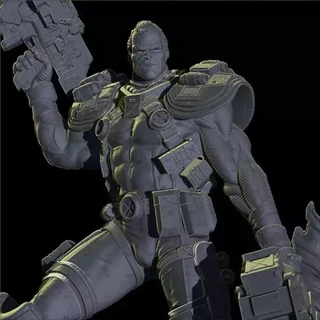 cable x men 3d impreso coleccionable estatua impresión modelo escultura personaje superhéroe printed figura acción maravilla historietas 3d print model - Mito3D