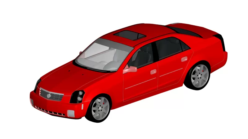 Cadillac cts 3d impression modèle trio 3D print model - Mito3D