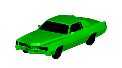 Cadillac eldorado 1968 moteurs transport 3D impression modèle fichier imprimable conception 3d 3d print model - Mito3D