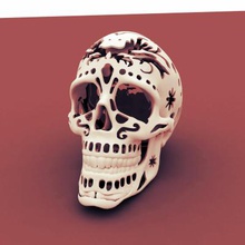 calaverita art 3D printing model, file, printable design, 3d print, calaverita,mexico,mexican,skull,bones 3d print model - Mito3D