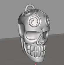 calaverita Mode 3D-Druck-Modell, 3D-Druck-Datei, 3D-druckbares Modell, 3D-Druck, design, 3d-print, TOTENKOPF, Anhänger, Startseite, Dekor, Tribals, jewerly, 3dmodel, 3DP, 3dprint 3d print model - Mito3D