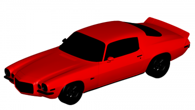 camaro 1973 moteurs transport 3D impression modèle fichier imprimable conception 3d 3d print model - Mito3D