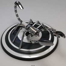 vela escorpión Arte juguete escultura decoración 3d print model - Mito3D