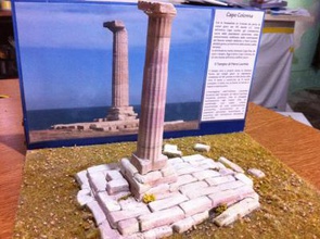 capo colonna templo de hera lacinia antigüedades e histórico 3D modelo impresión, la impresión en archivo, imprimibles 3D, diseño 3d, colonna, lacinia, cerdeña, calabria, crotone 3d print model - Mito3D