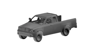 coche vehiculo concept pickup 3d impresión modelo trío Arte transporte gratis juego personaje obj stl licuadora animado persona cine fbx max equipado irreal plataforma 3d print model - Mito3D