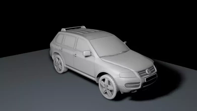 coche vehiculo Volkswagen 3d impresión modelo trío 3d print model - Mito3D