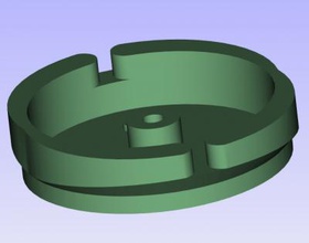carretel tanza para bordeadora base tools & machines 3D printing model, file, printable design, 3d print, carretel,bordeadora 3d print model - Mito3D