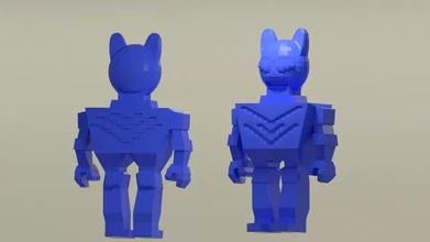 cat robot 3d baskı model üçleme yazdırılabilir eğlence stl science fiction kedi sf 3d print model - Mito3D