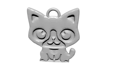 cat 11 key chai 3d printing model - threeding 3d print model - Mito3D
