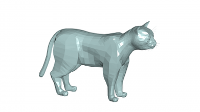 cat 3d model 3D printing model, file, printable design, print, CAT 3d print model - Mito3D