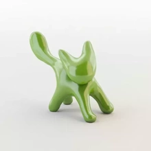 gatto deco 3d stampa modello treding metallo animali poligono maglia print stampabile gattino monumento oggetto statuetta poli oggetti 3d print model - Mito3D