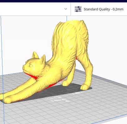 gatto fiore pentola 3d stampa modello treding tag decorazione casa deco ufficio 3d print model - Mito3D