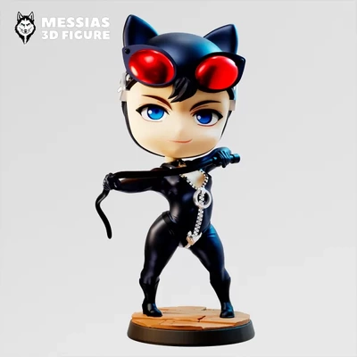cat woman chibi 3d print model printing - threeding tags 3d-printing collectibles models hobbyist unique iconic characters character figures diy art enthusiasts handcrafted colecion veis modelagem 3d print model - Mito3D