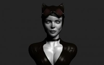 gato mujer naturaleza 3d print model - Mito3D