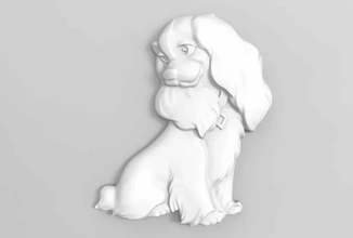 Charakter Dame 3d Drucken Modell dreiding Hund Tramp Kunst 3d print model - Mito3D