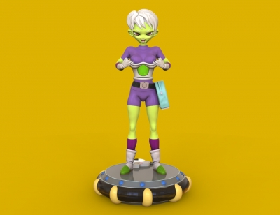 cheelai estiramiento armadura de impresión 3d la modelo juguetes juegos y pasatiempo 3D impresión, en archivo, imprimibles 3D, diseño 3d, cheelai, anime, manga, dragon ball, dbz, dbs, dragonballsuper, freezer, ovni, una nave espacial, dibujos animados, niña, lindo, espacio, broly, ciencia-ficción, alien, blaster, carácter, miniaturas, figuras 3D print model - Mito3D