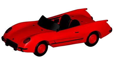 chevrolet corvette 3d impresión modelo trío corbeta 3d print model - Mito3D