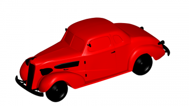 chevrolet 1937 motores transporte 3D impresión modelo expediente imprimible diseño 3d 3d print model - Mito3D