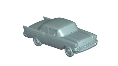Chevrolet bel hava 1957 3d model baskı üçleme 3d print model - Mito3D