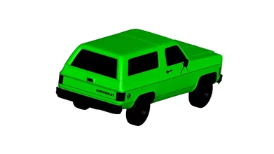 Chevrolet ceket 1976 3d baskı model üçleme 3d print model - Mito3D