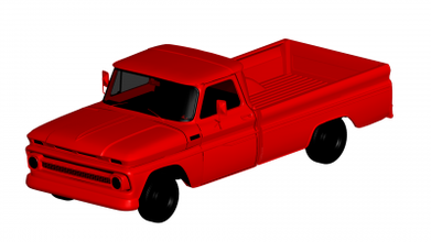 Chevrolet c10 Motoren Transport 3D Drucken Modell Datei druckbar Design 3d drucken 3d print model - Mito3D