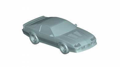chevrolet camaro 1990 - 3d model motors & transport 3D printing model, file, printable design, print, Camaro 3d print model - Mito3D