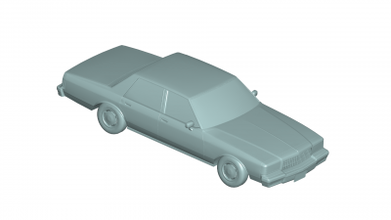 Chevrolet cáprico 1989 3d modelo motores transporte 3D impressão Arquivo imprimível Projeto 3d print model - Mito3D