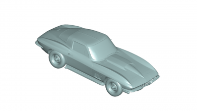Chevrolet korvet 1967 3d model motorlar Ulaşım 3D baskı dosya yazdırılabilir tasarım Yazdır 3d print model - Mito3D