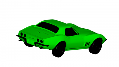 Chevrolet corvette 1968 moteurs transport 3D impression modèle fichier imprimable conception 3d 3d print model - Mito3D