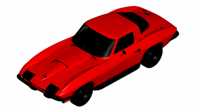 Chevrolet korvet vatoz 1967 motorlar Ulaşım 3D baskı model dosya yazdırılabilir tasarım 3d Yazdır 3d print model - Mito3D