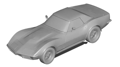 Chevrolet corveta arraia 3d impressão modelo trio 3d print model - Mito3D