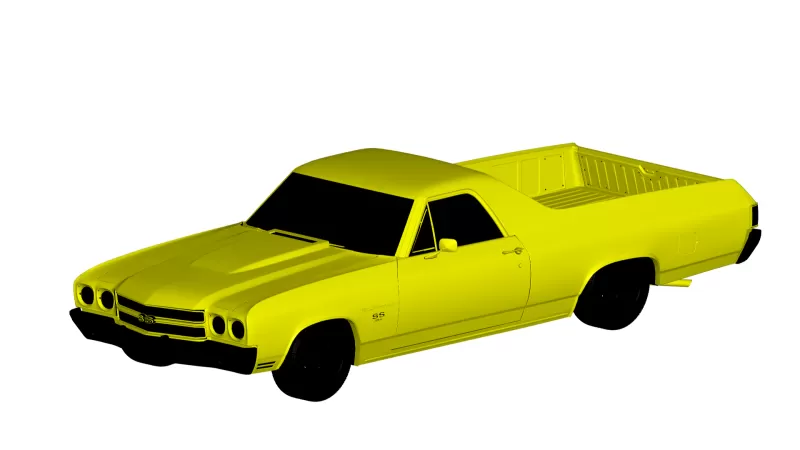 Chevrolet el camino 1970 ss 3d Drucken Modell dreiding 3D print model - Mito3D