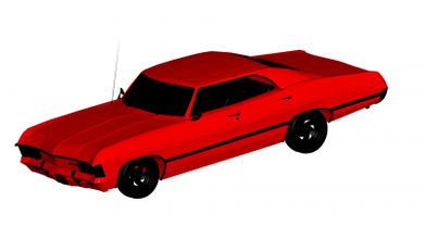 Chevrolet Impala 1967 Motoren Transport 3D Drucken Modell Datei druckbar Design 3d drucken 3d print model - Mito3D