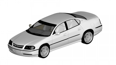 chevrolet impala 2003 motors & transport 3D printing model, file, printable design, 3d print, Chevrolet Impala 3d print model - Mito3D