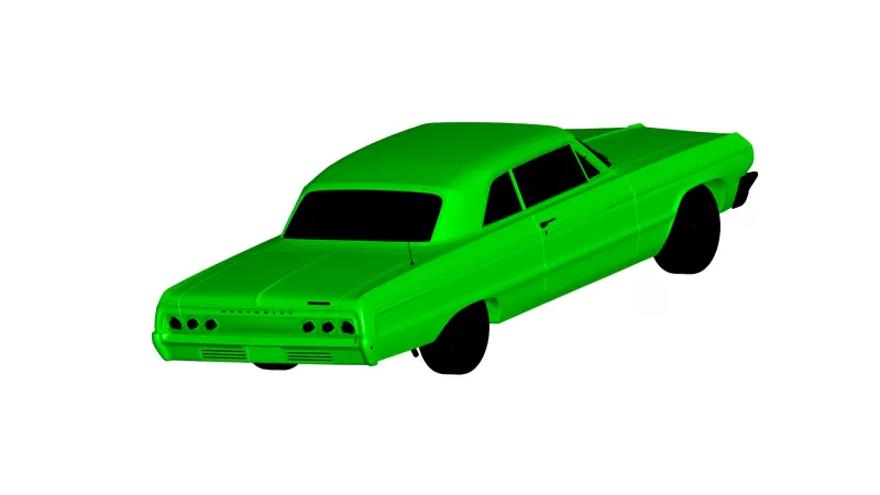 chevrolet impala ss 1964 3d impresión modelo trío 3D print model - Mito3D